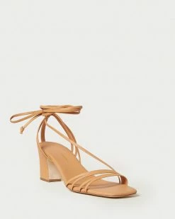 Loeffler Randall New Arrivals Prisca Dune Strappy Wrap Heel
