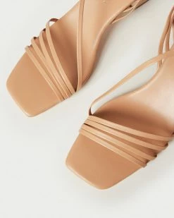 Loeffler Randall New Arrivals Prisca Dune Strappy Wrap Heel