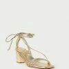 Loeffler Randall Prisca Champagne Strappy Wrap Heel New Arrivals