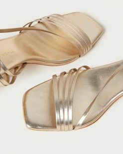 Loeffler Randall Prisca Champagne Strappy Wrap Heel New Arrivals