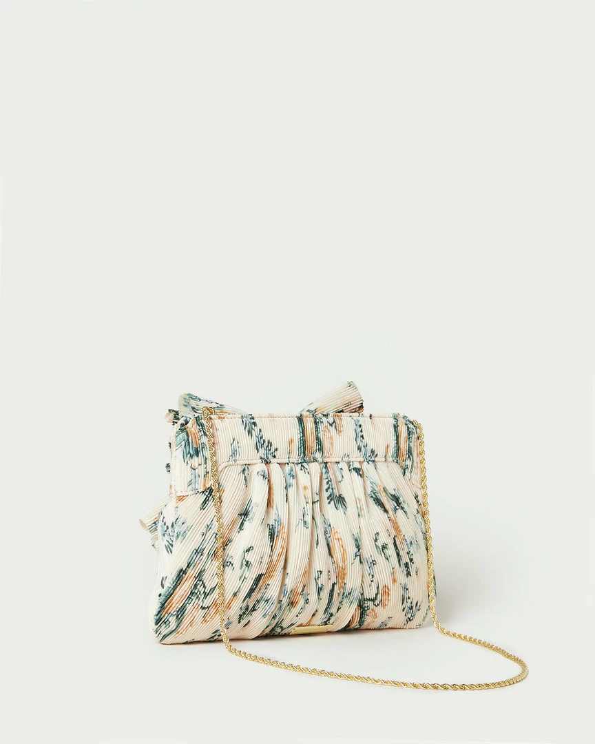 Loeffler Randall Rayne Nova Floral Bow Clutch Pleats 4 Loeffler Randall Rayne Nova Floral Bow Clutch Pleats