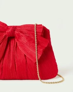 Loeffler Randall Rayne Red Bow Clutch