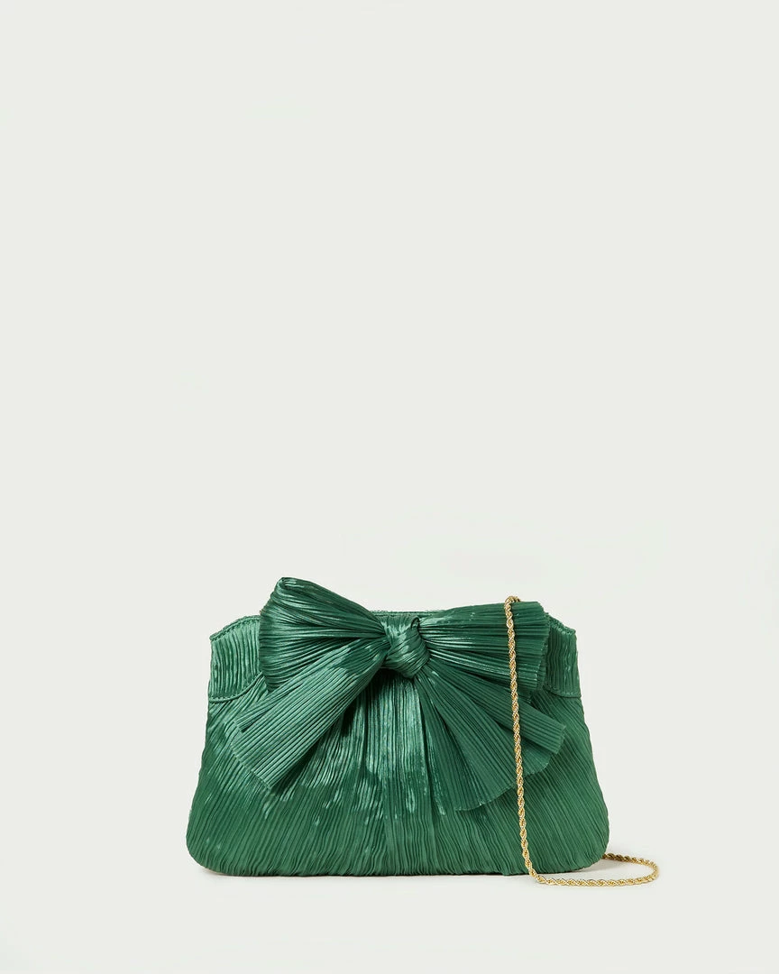 Loeffler Randall Rayne Sage Bow Clutch Pleats 3 Loeffler Randall Rayne Sage Bow Clutch Pleats
