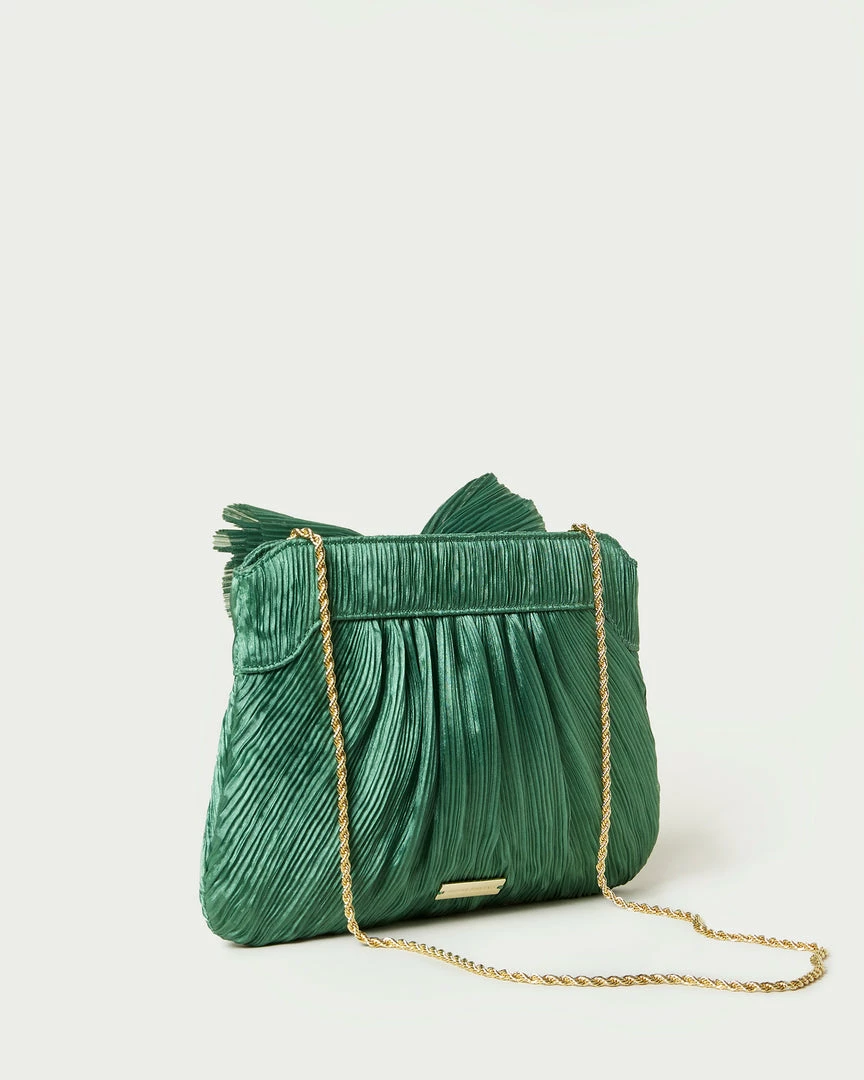 Loeffler Randall Rayne Sage Bow Clutch Pleats 4 Loeffler Randall Rayne Sage Bow Clutch Pleats