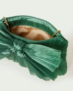 Loeffler Randall Rayne Sage Bow Clutch Pleats 10 Loeffler Randall Rayne Sage Bow Clutch Pleats