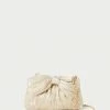 Loeffler Randall Rochelle Platinum Mini Bow Clutch Pleats