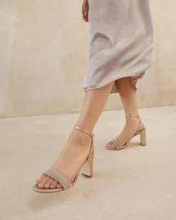 Loeffler Randall Shay Cappuccino Rhinestone Heel