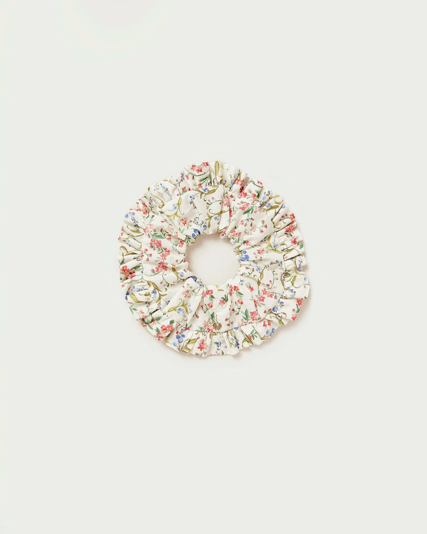 Loeffler Randall Sale Shelby Romance Floral Pleated Scrunchie 3 Loeffler Randall Sale Shelby Romance Floral Pleated Scrunchie