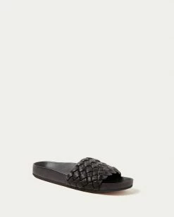 Loeffler Randall Footwear Sonnie Black Woven Sandal