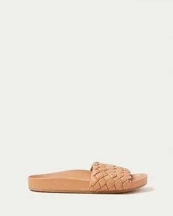 Loeffler Randall New Arrivals Sonnie Dark Sand Woven Sandal
