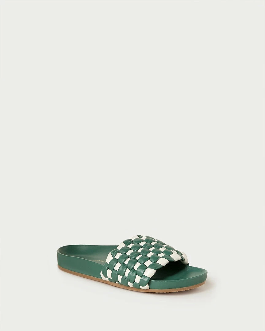 Loeffler Randall Sale Sonnie Green Gingham Woven Sandal 3 Loeffler Randall Sale Sonnie Green Gingham Woven Sandal