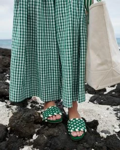 Loeffler Randall Sale Sonnie Green Gingham Woven Sandal 11 Loeffler Randall Sale Sonnie Green Gingham Woven Sandal