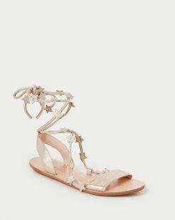 Loeffler Randall Starla Cappuccino Ankle Wrap Sandal