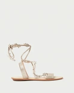 Loeffler Randall Starla Cappuccino Ankle Wrap Sandal