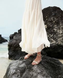 Loeffler Randall Starla Cappuccino Ankle Wrap Sandal