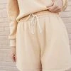 Loeffler Randall Sydney Sand Drawstring Sweat Short Sale 2 Loeffler Randall Sydney Sand Drawstring Sweat Short Sale