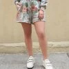 Loeffler Randall Sydney Heather Floral Sweat Short 1 Loeffler Randall Sydney Heather Floral Sweat Short