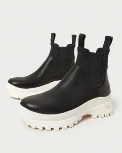 Loeffler Randall Tara Black/Cream Weather Boot 9 Loeffler Randall Tara Black/Cream Weather Boot