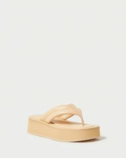 Loeffler Randall New Arrivals Teddy Camel Platform Thong Sandal
