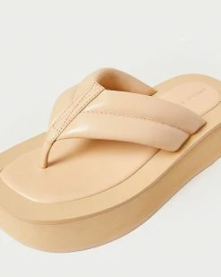 Loeffler Randall New Arrivals Teddy Camel Platform Thong Sandal