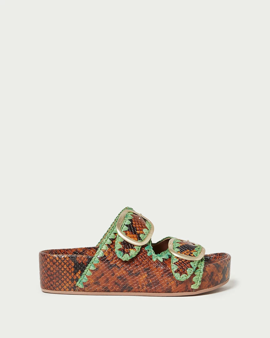 Loeffler Randall Theo Brown/Emerald Footbed Sandal New Arrivals 4 Loeffler Randall Theo Brown/Emerald Footbed Sandal New Arrivals