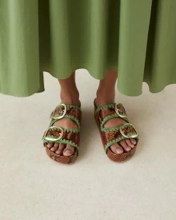 Loeffler Randall Theo Brown/Emerald Footbed Sandal New Arrivals 11 Loeffler Randall Theo Brown/Emerald Footbed Sandal New Arrivals