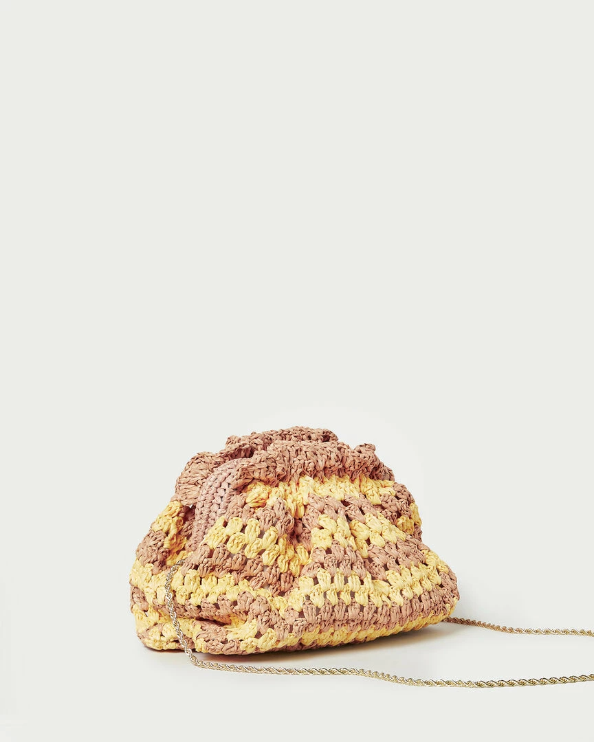 Loeffler Randall New Arrivals Willa Natural/Yellow Mini Pouch 4 Loeffler Randall New Arrivals Willa Natural/Yellow Mini Pouch